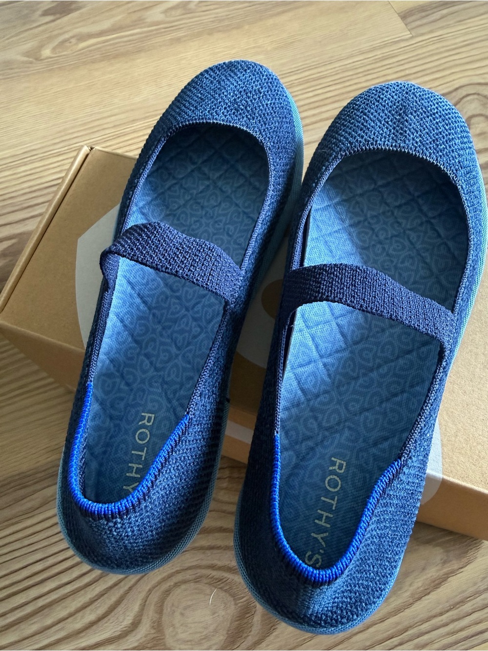 Rothy’s Cruiser Mary Jane - Velvet Navy Size 8 - Picture 4 of 7